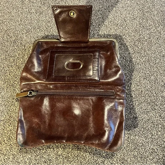 HOBO Vintage Brown Leather Clutch - Picture 5 of 12